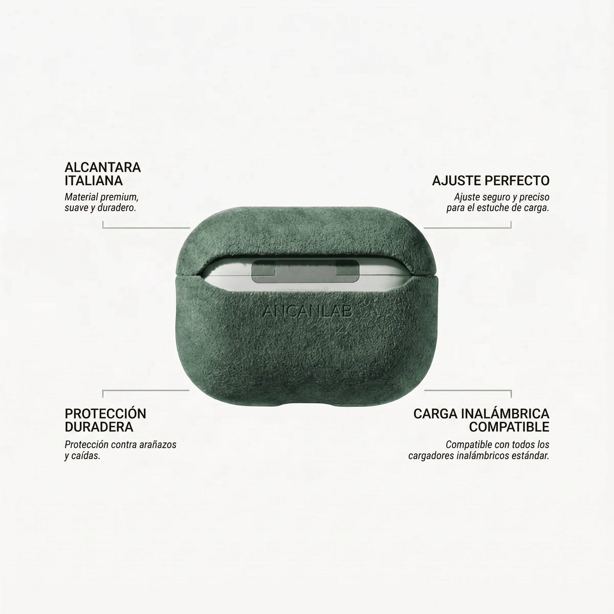 Funda de Alcántara para AirPods Pro