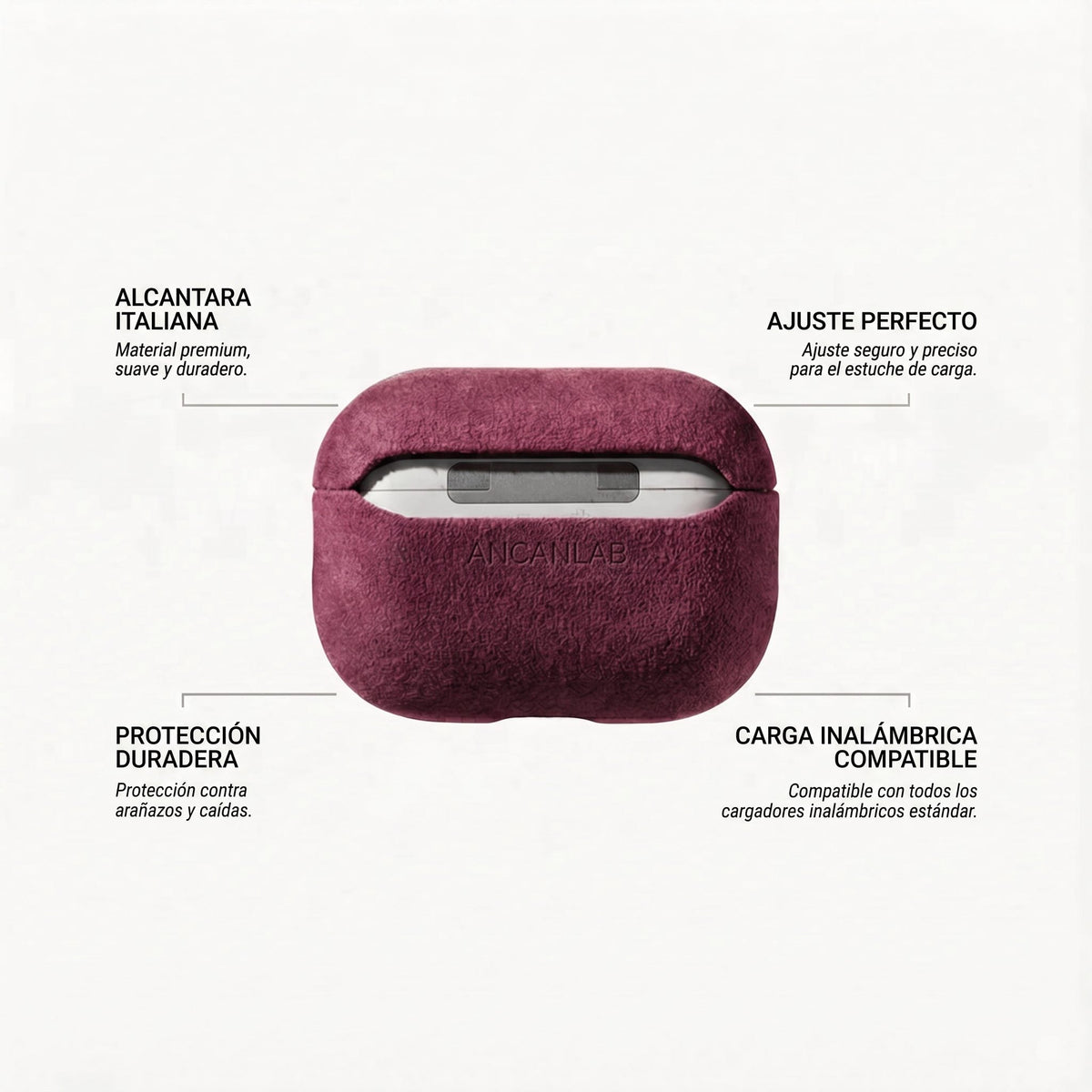 Funda de Alcántara para AirPods Pro