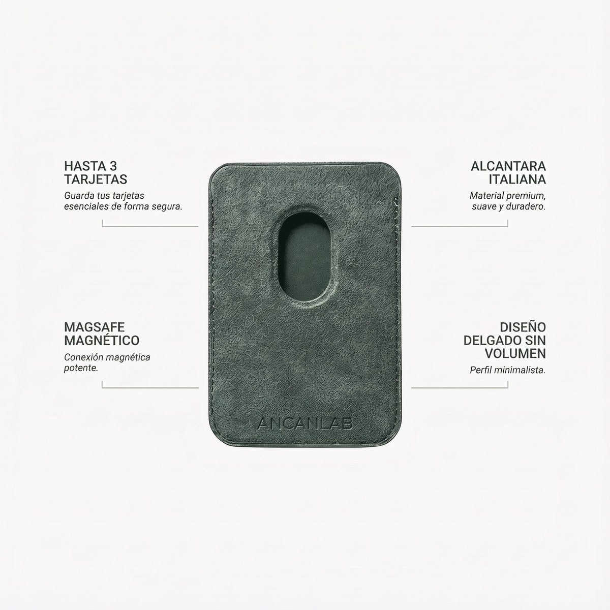 Cartera MagSafe de Alcantara