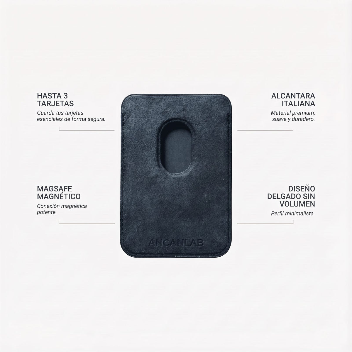 Cartera MagSafe de Alcantara