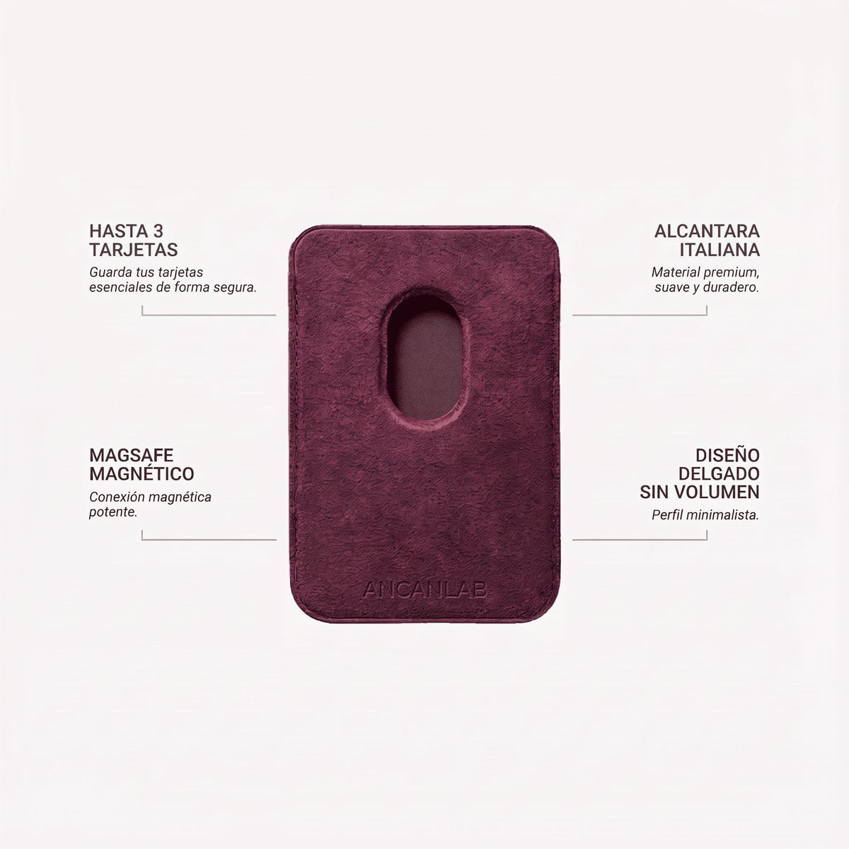 Cartera MagSafe de Alcantara